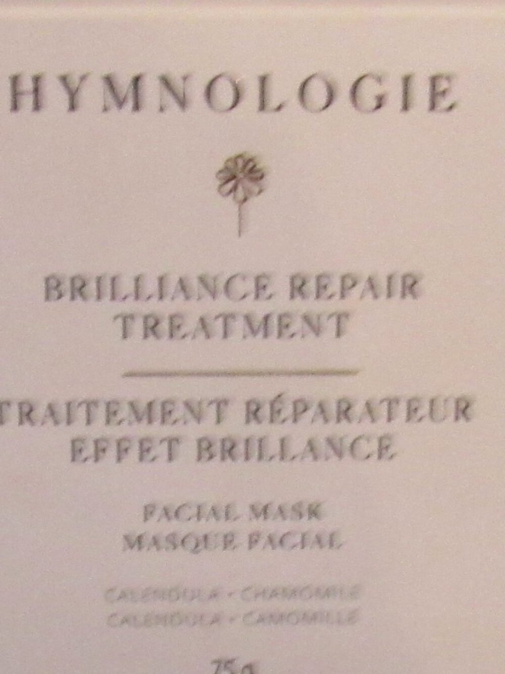 Hymnologie Brilliance Repair Treatment Facial Mask, New in Box Y721